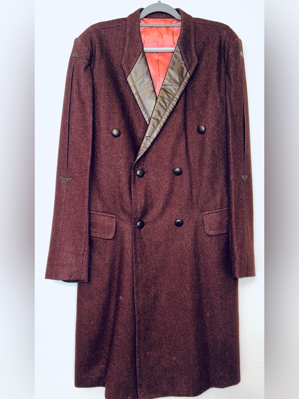 VTG PLAYBOY Shop South Korea Military Tailor Wool Double Breasted Overcoat Burgu